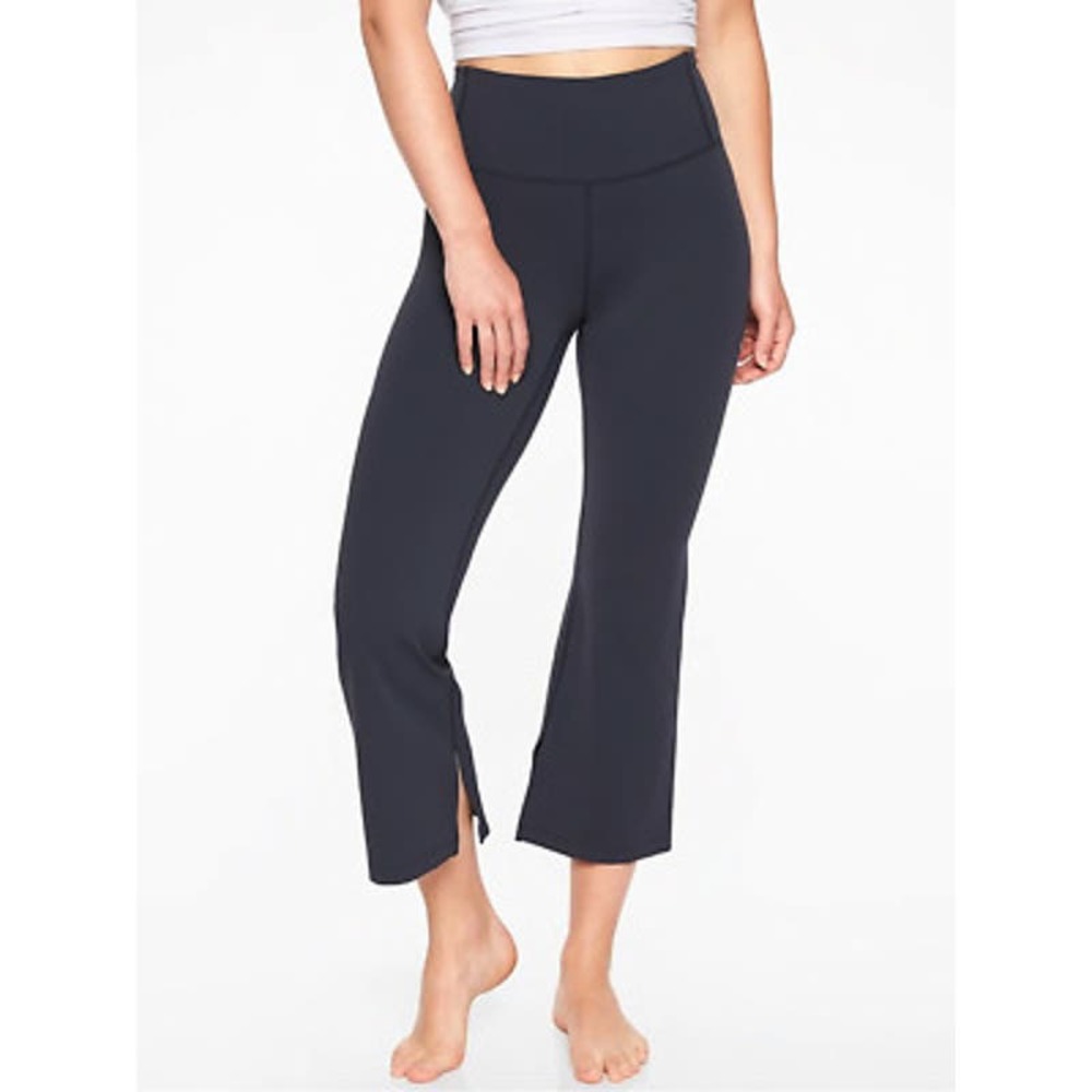 ATHLETA Barre Kick Flare Pants in Gray